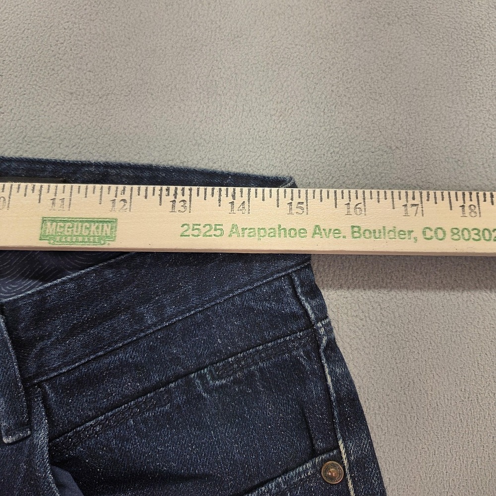 Selvedge Jeans Men Blue Slim Straight Button Distressed Fits 30x30 Massimo Dutti - Picture 8 of 16
